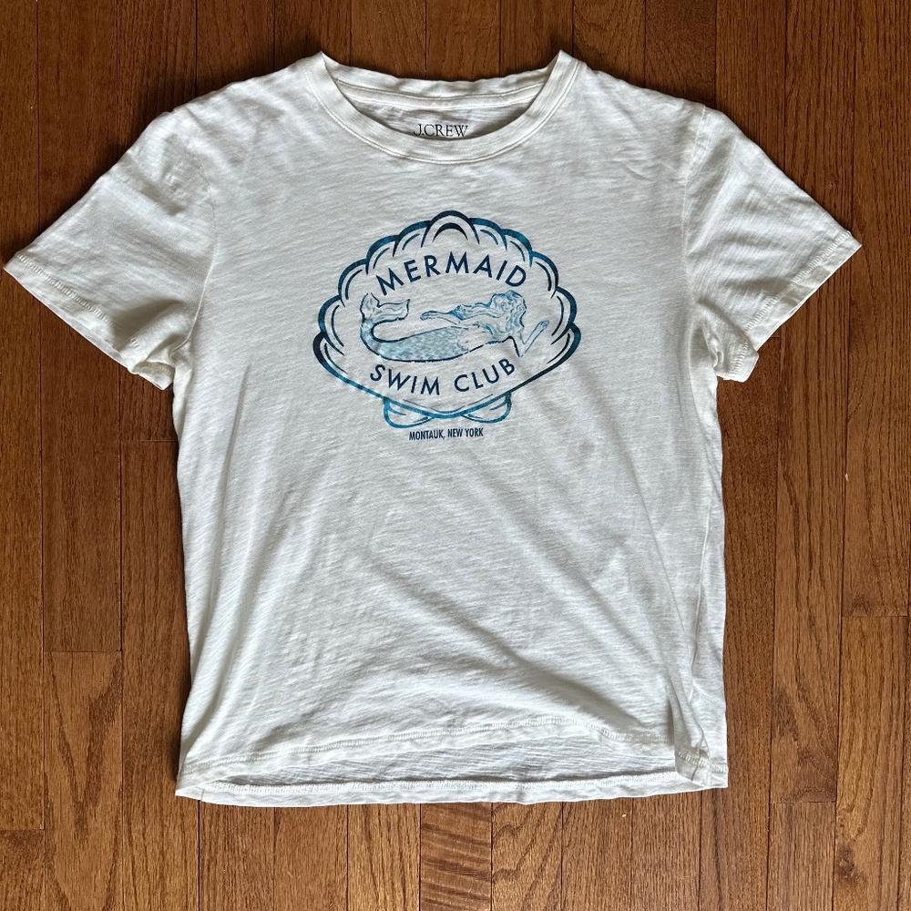 Crew mermaid swim club t- shirt